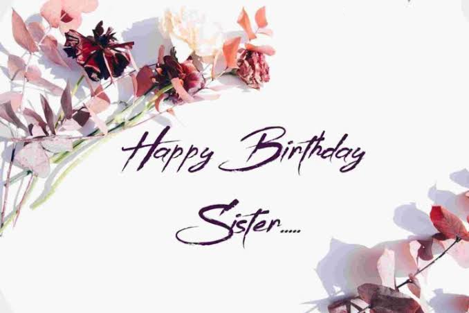 happy birthday card for sister 