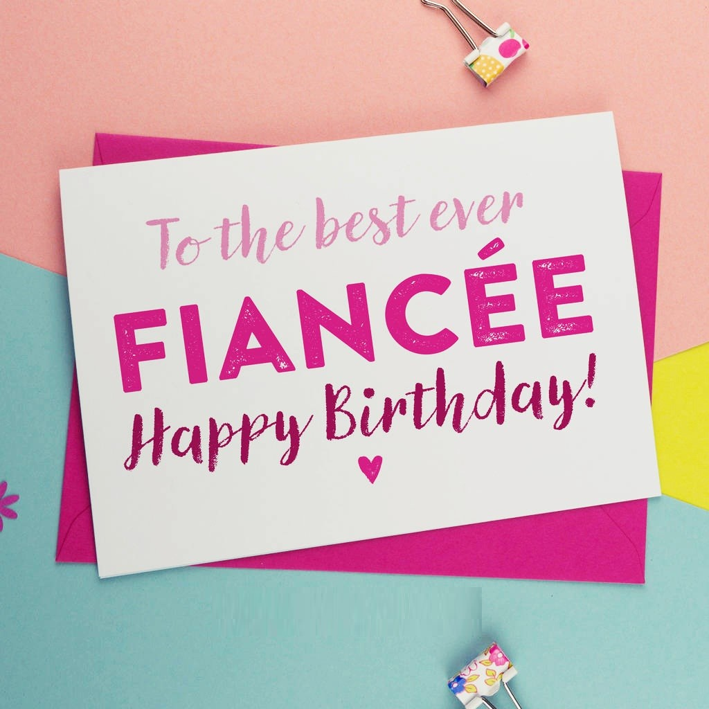 happy birthday fiance cards 