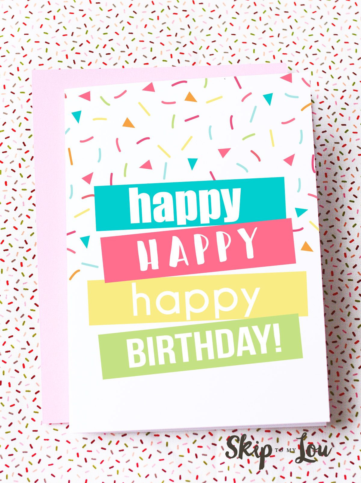 Happy Birthday Card Print Free