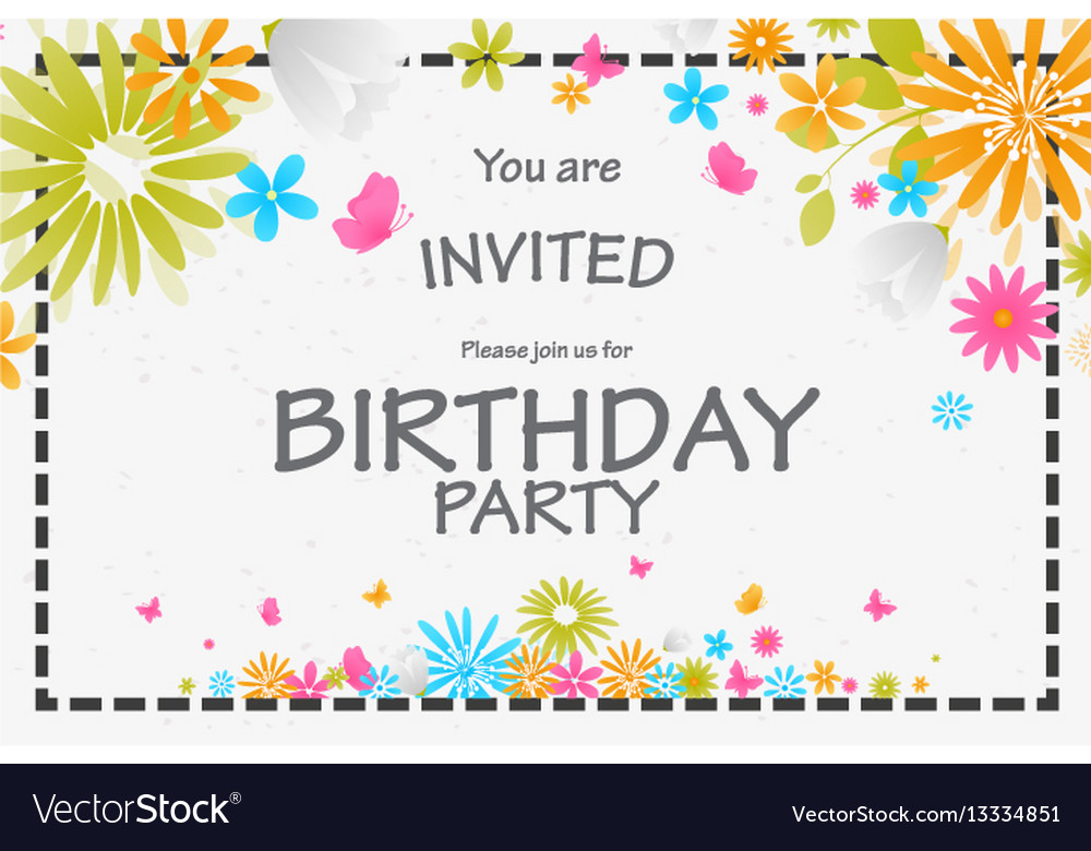 birthday invitation messages