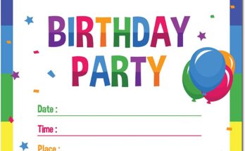 Birthday Invitation Templates