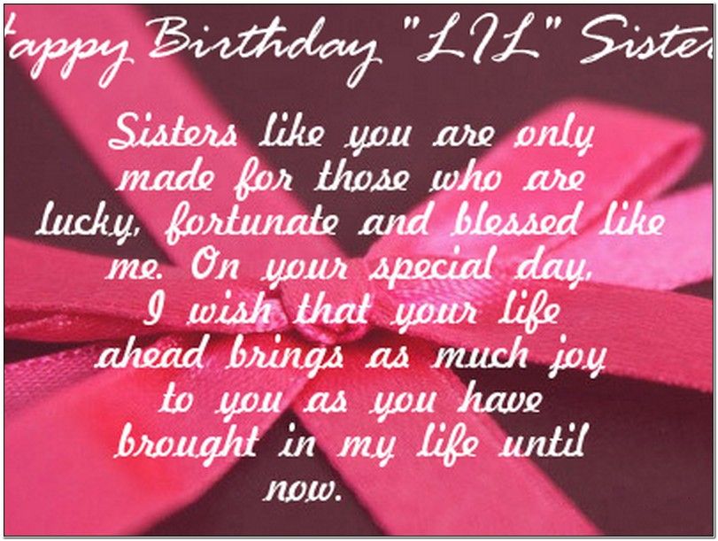 Sister Birthday Messages