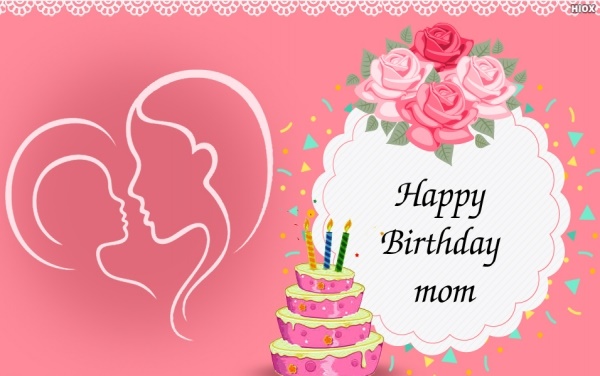 Happy Birthday MOM Greeting Cards with Quotes