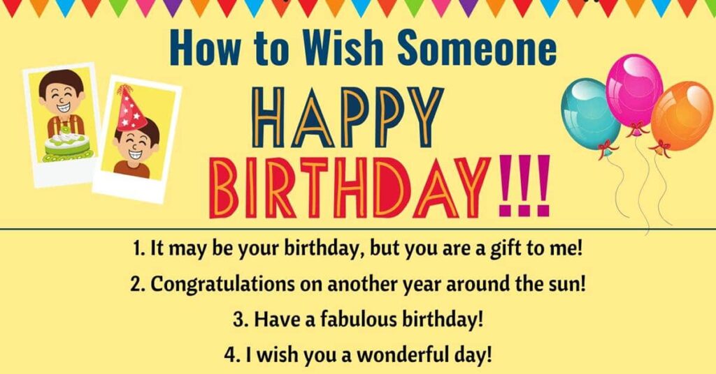 How to Wish Someone a Happy Birthday