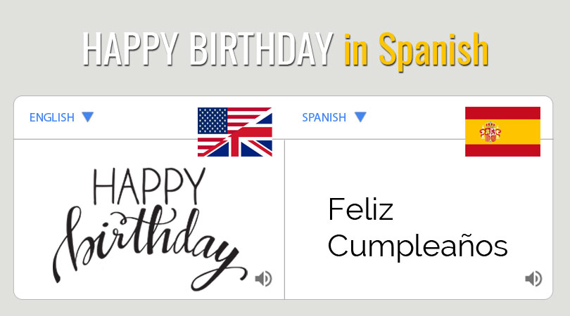 Funny happy birthday to you in Spanish