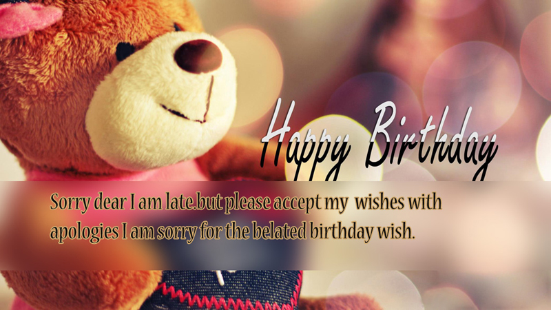 Belated Happy Birthday Wishes to Friend