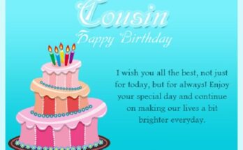 Birthday Cards To Cousin - Birthday Wishes Images